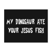 Dinosaur Eats Jesus Fish
