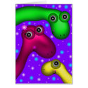 Dinosaur Family cards