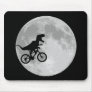 Dinosaur on a Bike In Sky With Moon