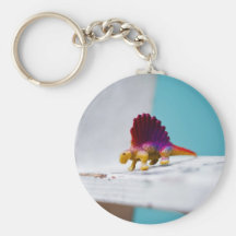 Dinosaur on a Ladder Key Chains