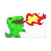 Dinosaur or Dragon by Jessica Jimerson - 2 Gallery Wrapped Canvas