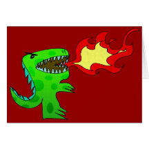 Dinosaur or Dragon by Jessica Jimerson - 2 Greeting Cards