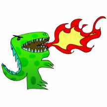 Dinosaur or Dragon by Jessica Jimerson - 2 Acrylic Cut Outs