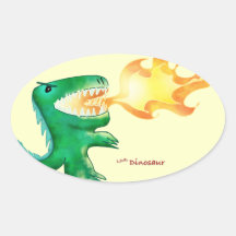 Dinosaur or Dragon by little t and Andrew Harmon Stickers