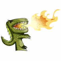 Dinosaur or Dragon kids art with Loston Wallace Photo Cutout