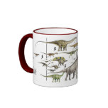 Dinosaur Pageant Mug Paleoart by Gregory Paul