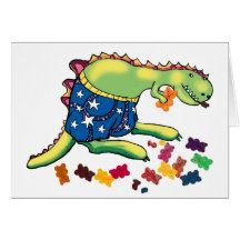 Dinosaur party birthday card or invitation