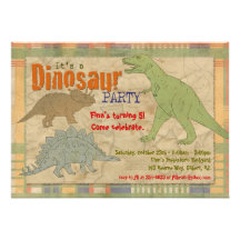 Dinosaur Party Invitation - Personalised