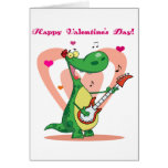 Dinosaur Playing Guitar cards