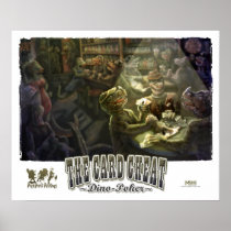 Dinosaur Poker Poster