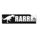 Dinosaur RARRR! bumper stickers