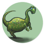 Dinosaur Round Stickers