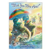 Dinosaur Vacation Greeting Cards
