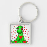Dinosaur Valentine Key Chain
