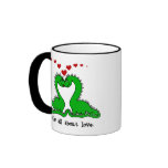 Dinosaur Valentine Love Coffee Mug