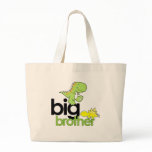 dinosaurs big brother tote bags