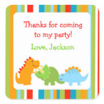 Dinosaurs Favour Stickers Seals Labels