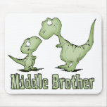 Dinosaurs Middle Brother mousepads