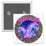 Dinosaurs New Years Pinback Buttons