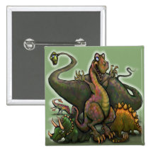 Dinosaurs Pinback Button
