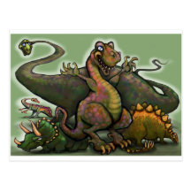 Dinosaurs Postcard