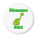 Dinosaurs Rule magnets