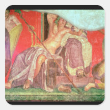 Dionysian Entourage with Dionysus Square Stickers