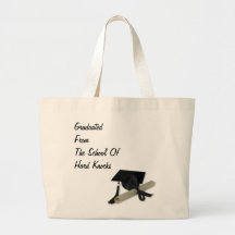 Diploma and Graduation Cap ( Mortar Board ) Canvas Bags