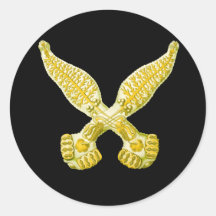 Diplozoon Round Stickers