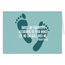 Direct My Footsteps According to Your Word Card