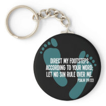 Direct My Footsteps According to Your Word Key Chain