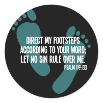 Direct My Footsteps According to Your Word Sticker