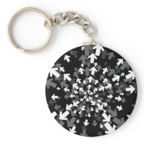 Directions Abstract Keychain