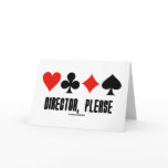Director, Please (Four Card Suits Bridge Game)