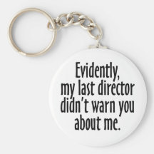 Director Warning Keychain