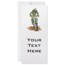 dirt bike extreme personalised rack card