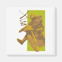 dirt bike mud vector illustration magnet