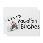 Dirt Bike Riding Santa On Vacation invitations