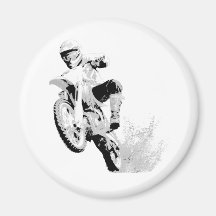Dirt Bike Wheeling in the Mud Magnet