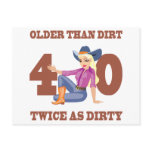 Dirty 40th Birthday Gag Gift postcards