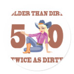Dirty 50th Birthday Gag Gift stickers