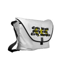 Dirty Beats black Messenger Bags