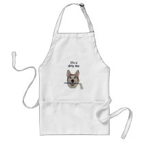 Dirty Day Dog Pee Humour Aprons