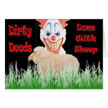 Dirty Deeds Done with Sheep Cards