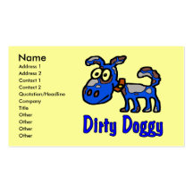 Dirty Doggy, Business Card Template