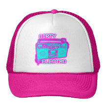 DIRTY ELECTRO dance club DJ girls neon Electro Hat