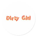 Dirty Girl stickers