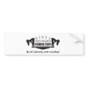 Dirty Hookers Fishing Team Logo bumper stickers
