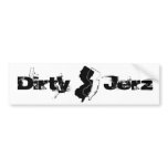 Dirty Jerz Bumper Sticker bumper stickers