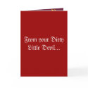Dirty Little Devil Valentines Greetings Card